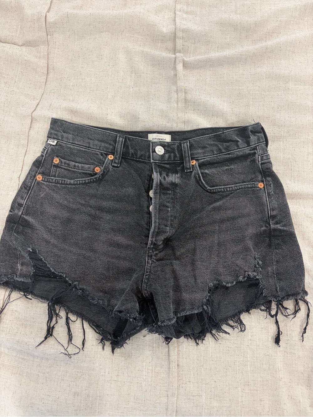 Citizens Of Humanity Black Annabelle Shorts Size 27